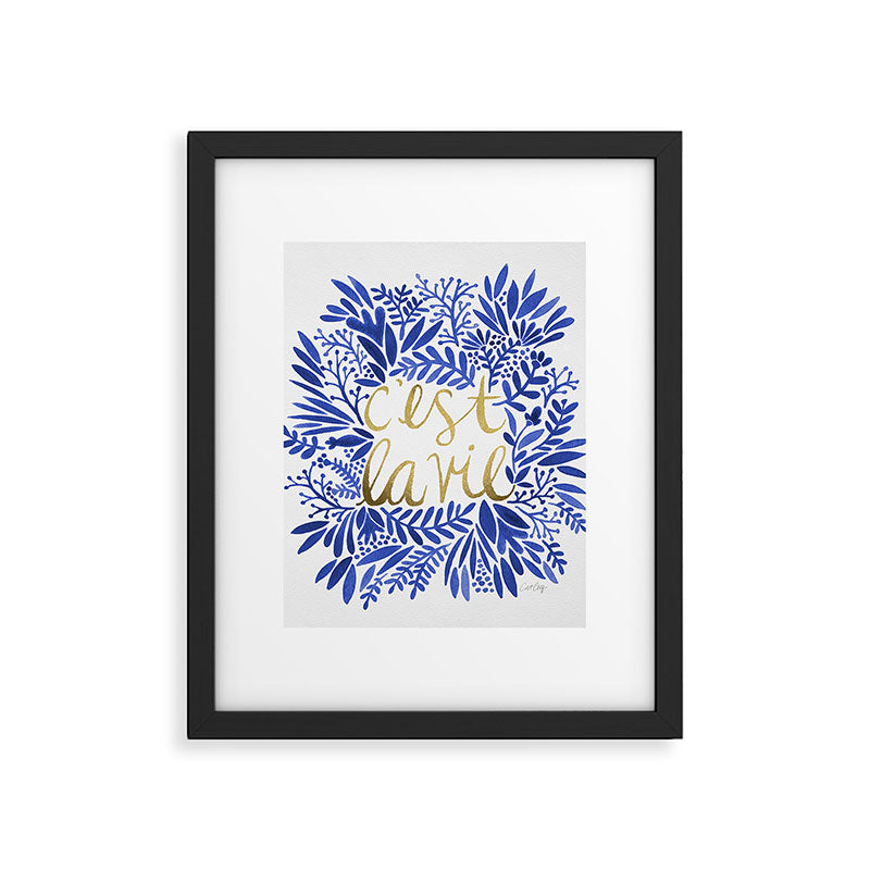 That's Life â Gold & Blue Framed Art Print Gallery Image 6