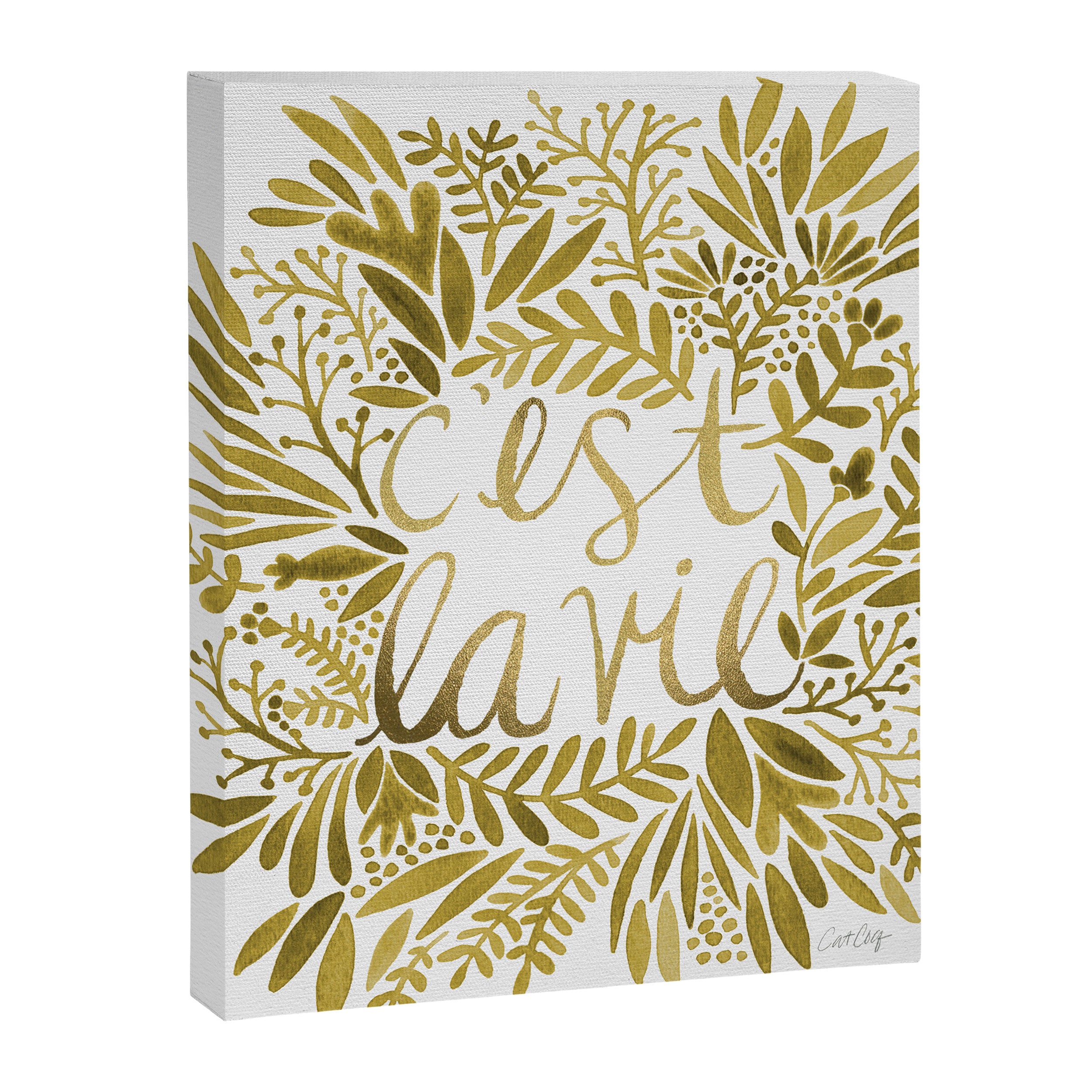 That's Life - Gold on Gold Canvas Print Gallery Image 8