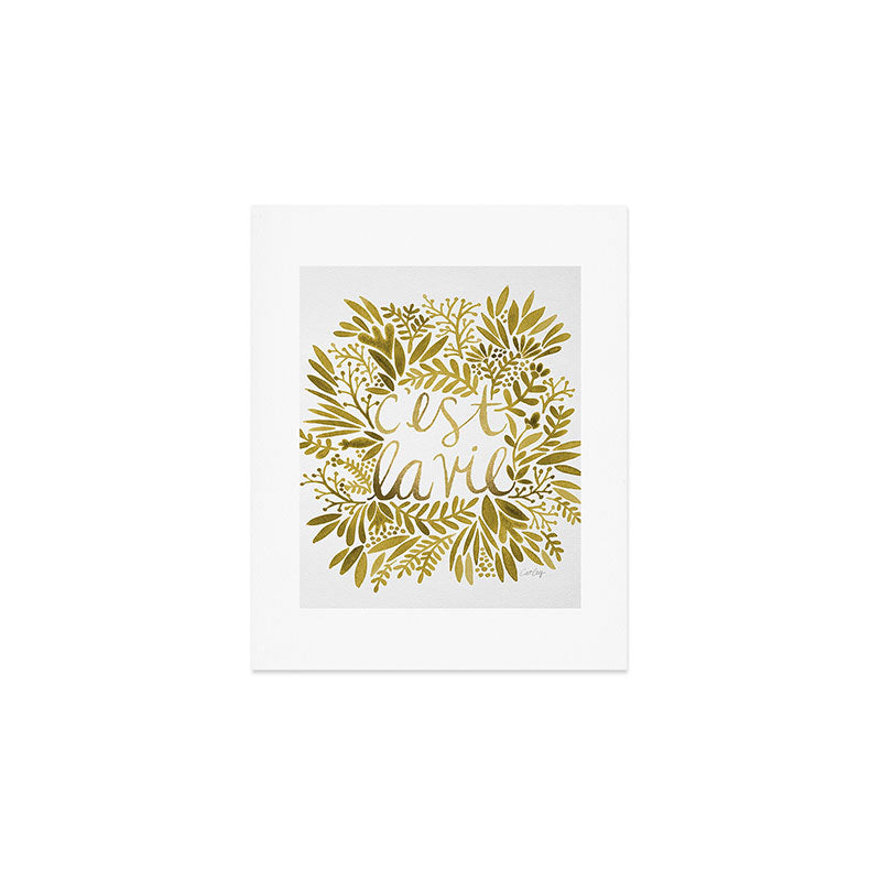 That's Life - Gold on Gold Art Print Gallery Image 1