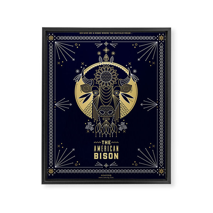 The American Bison Framed Canvas Print Gallery Image 1