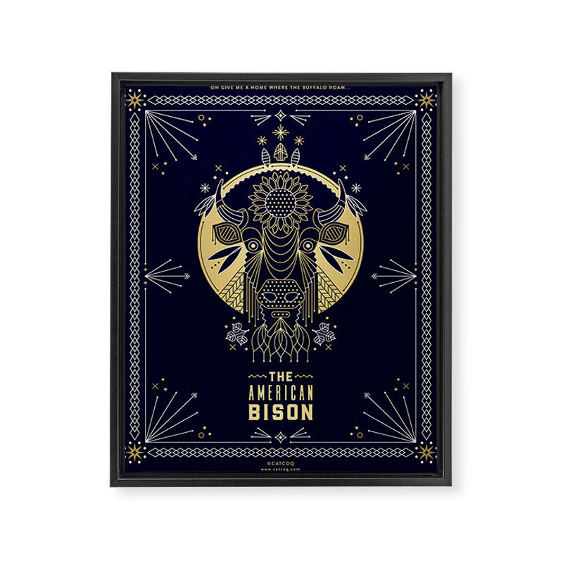 The American Bison Framed Canvas Print Gallery Image 8