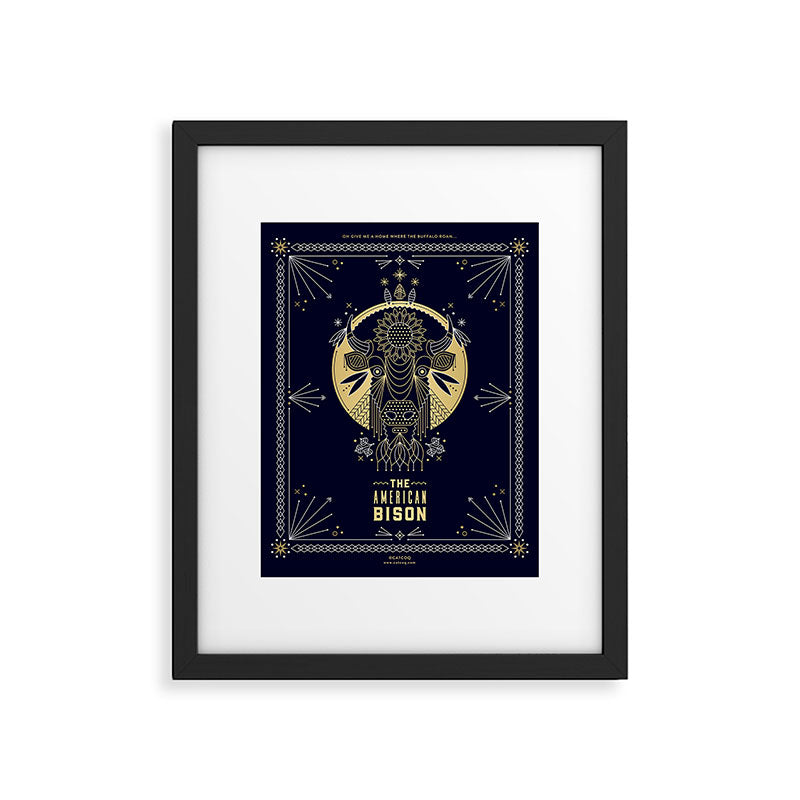 The American Bison Framed Art Print Gallery Image 4