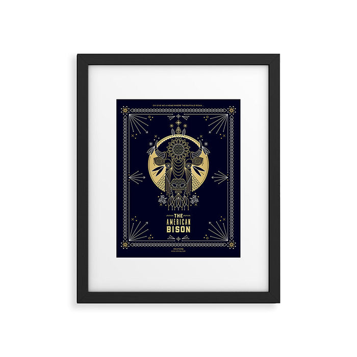 The American Bison Framed Art Print Gallery Image 1