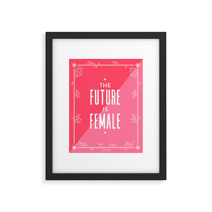 The Future is Female Framed Art Print Gallery Image 1