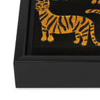 Tiger Collection - Black & Orange Framed Canvas Print Gallery Image 3