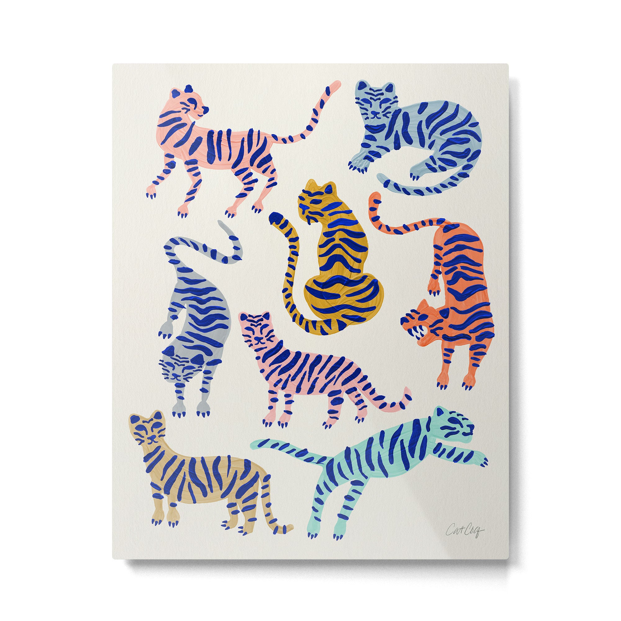 Tiger Collection - Indigo Palett Metal Print Gallery Image 6