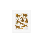 Tiger Collection - Orange Palette Art Print Gallery Image 1