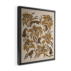 Tigers & Tiger Lilies - Neutral Framed Canvas Print Gallery Image 2