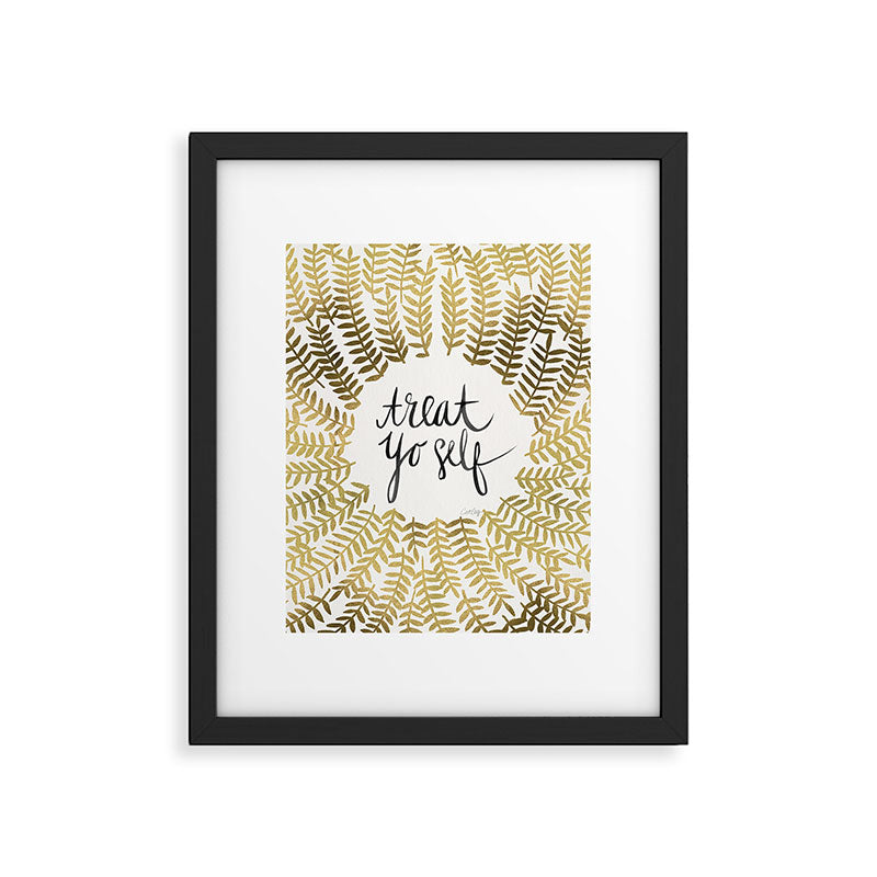 Treat Yo Self - Gold Framed Art Print Gallery Image 4