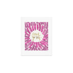 Treat Yo Self â Pink & Gold Art Print Gallery Image 1