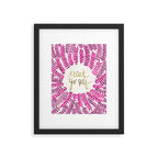Treat Yo Self â Pink & Gold Framed Art Print Gallery Image 6