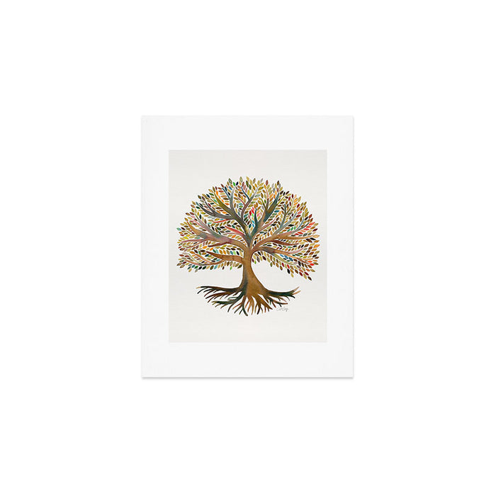 Tree of Life Watercolor - Autumn Art Print Gallery Image 1