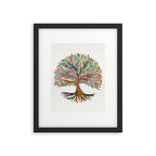Tree of Life Watercolor - Rainbow Palette Framed Art Print Gallery Image 5
