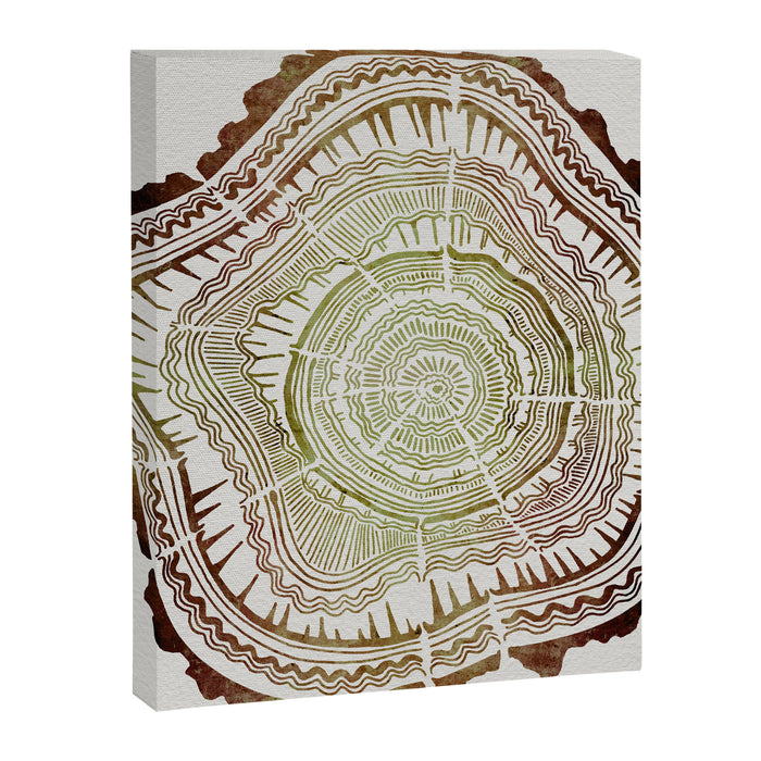 Tree Rings - Watercolor Ombre Canvas Print Gallery Image 1