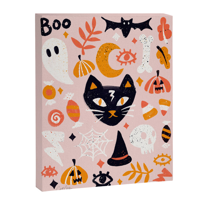 Trick Or Treat Yourself - Blush Canvas Print Gallery Image 1
