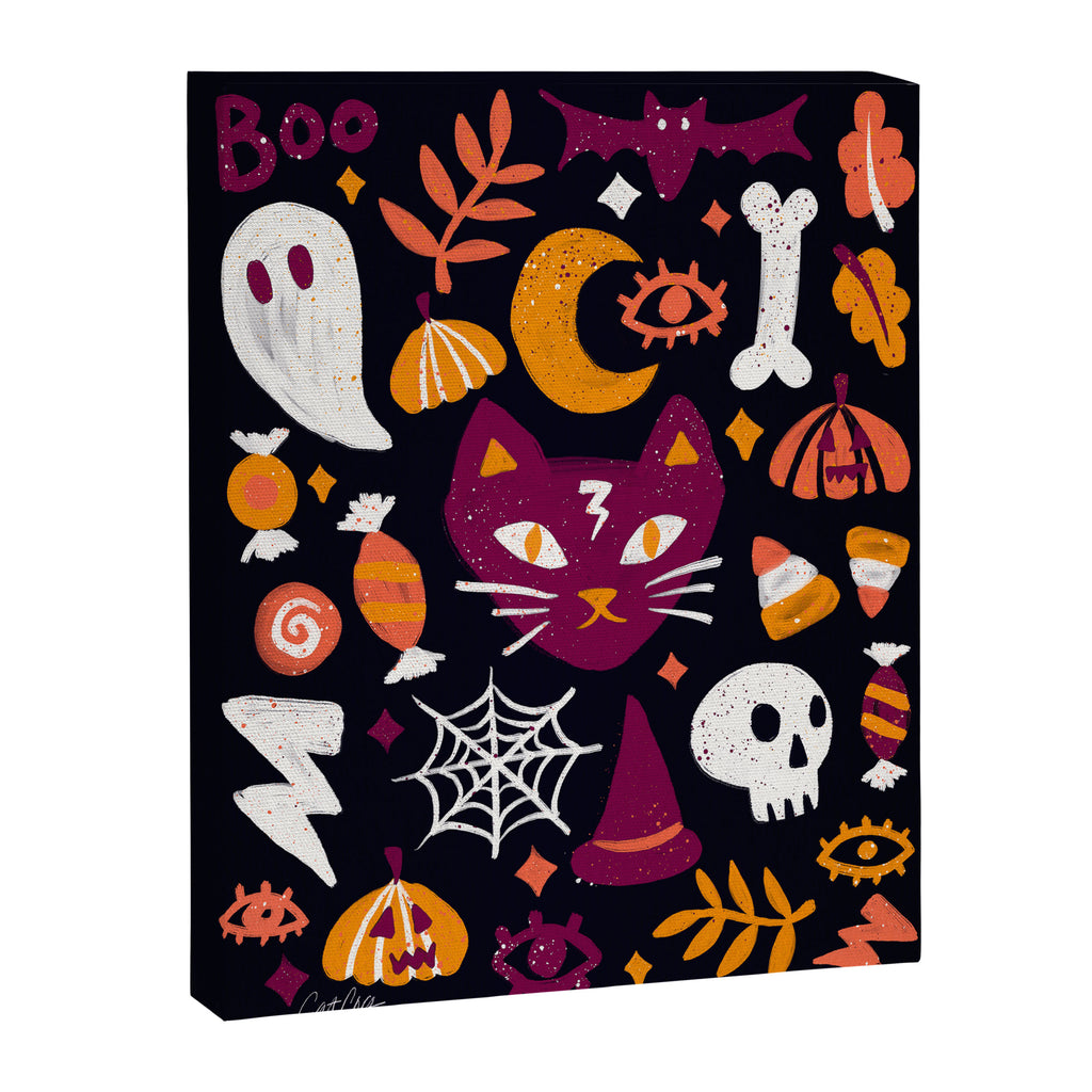 Trick or Treat Yourself - Charcoal Canvas Print Gallery Image 8
