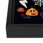 Trick or Treat Yourself - Charcoal Framed Canvas Print Gallery Image 3