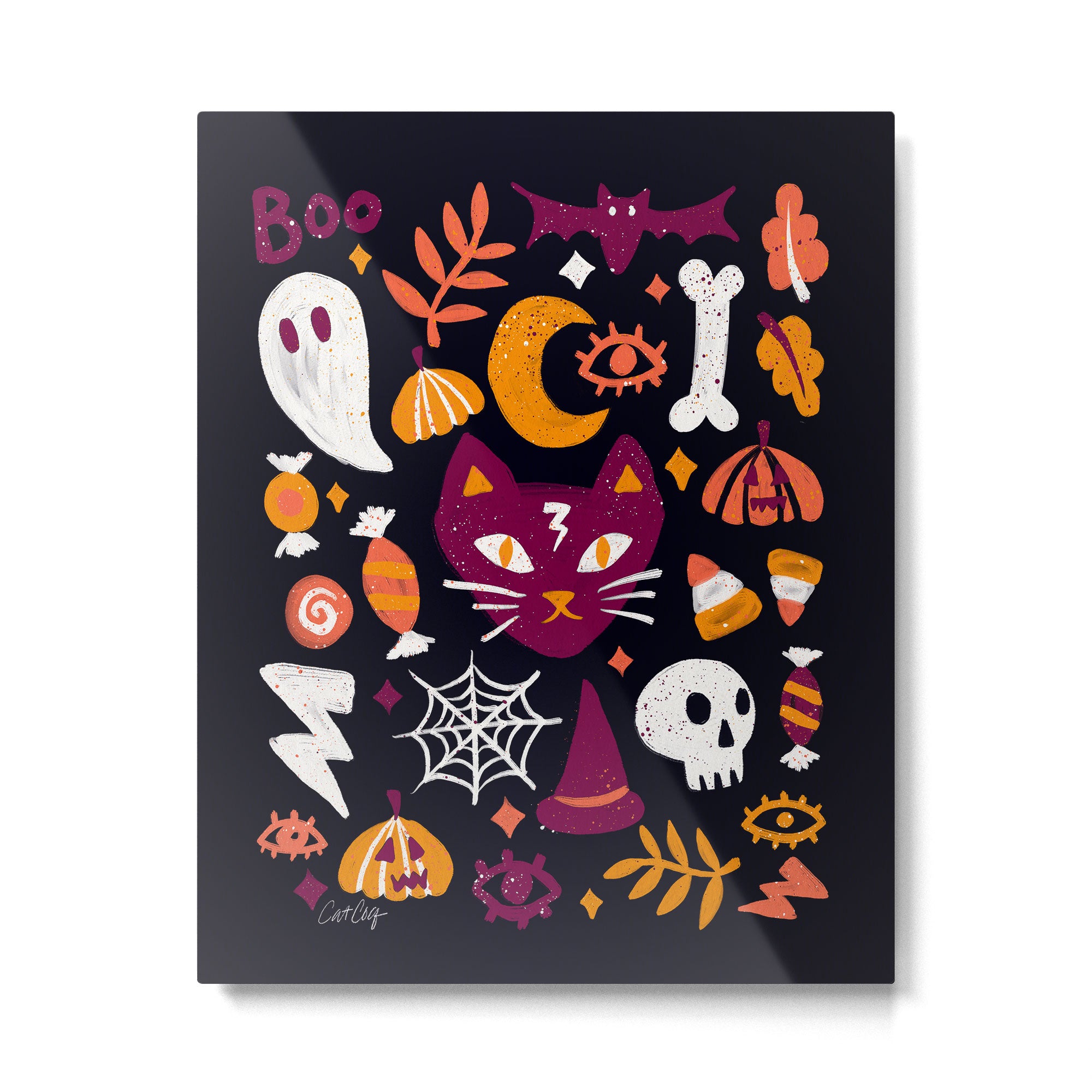 Trick or Treat Yourself - Charcoal Metal Print Gallery Image 6