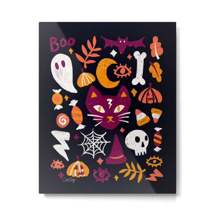 Trick or Treat Yourself - Charcoal Metal Print Gallery Image 1
