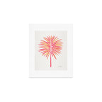 Tropical Fan Palm - Pink Palette Art Print Gallery Image 1