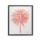 Tropical Fan Palm - Pink Palette Framed Canvas Print Gallery Image 6