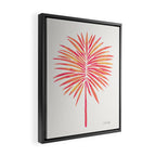 Tropical Fan Palm - Pink Palette Framed Canvas Print Gallery Image 2
