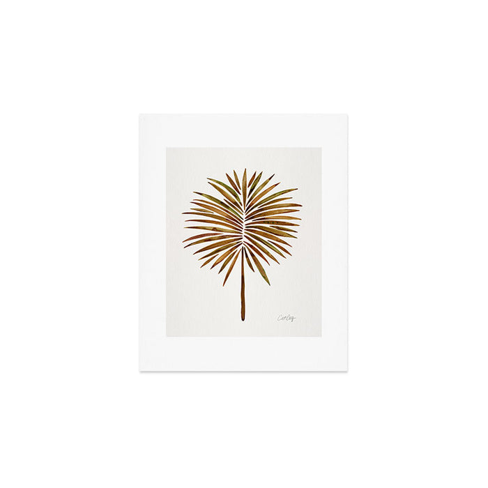 Tropical Fan Palm - Sepia Art Print Gallery Image 1