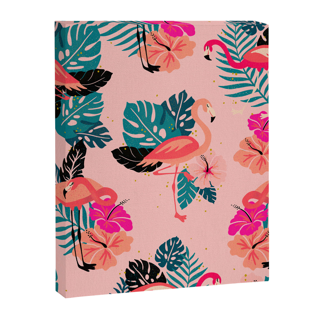 Tropical Flamingos - Pink Palette Canvas Print Gallery Image 8