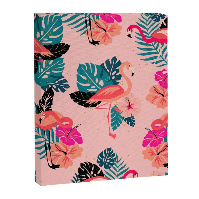 Tropical Flamingos - Pink Palette Canvas Print Gallery Image 1
