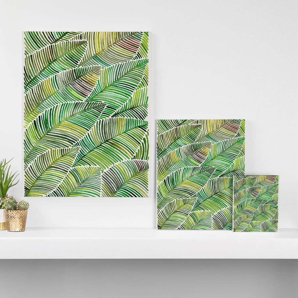 Tropical Green Canvas Print Gallery Image 3