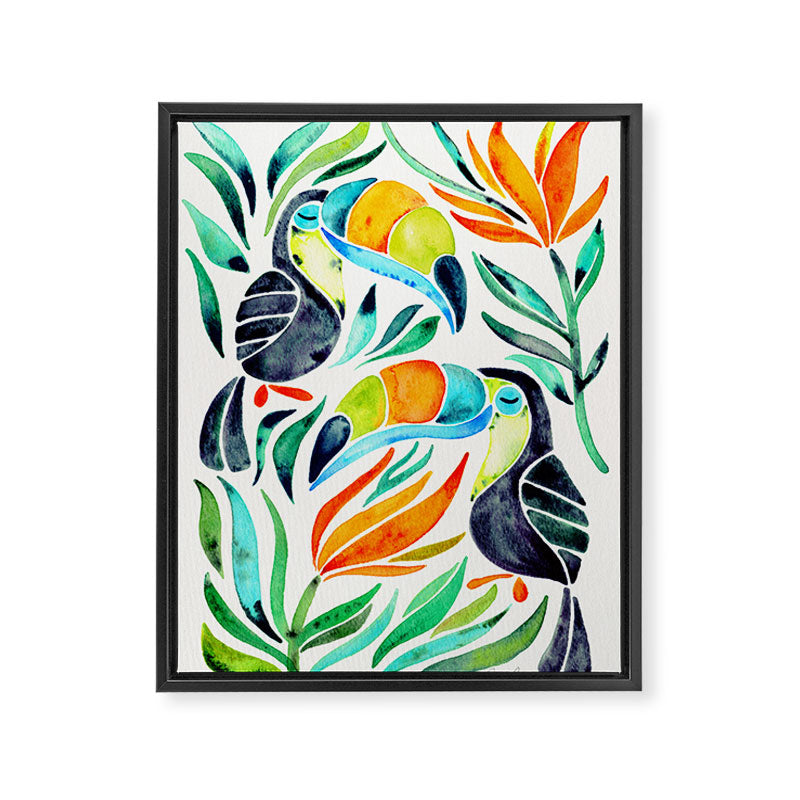 Tropical Toucans Framed Canvas Print Gallery Image 8