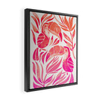 Tropical Toucans - Pink OmbrÃ© Palette Framed Canvas Print Gallery Image 2