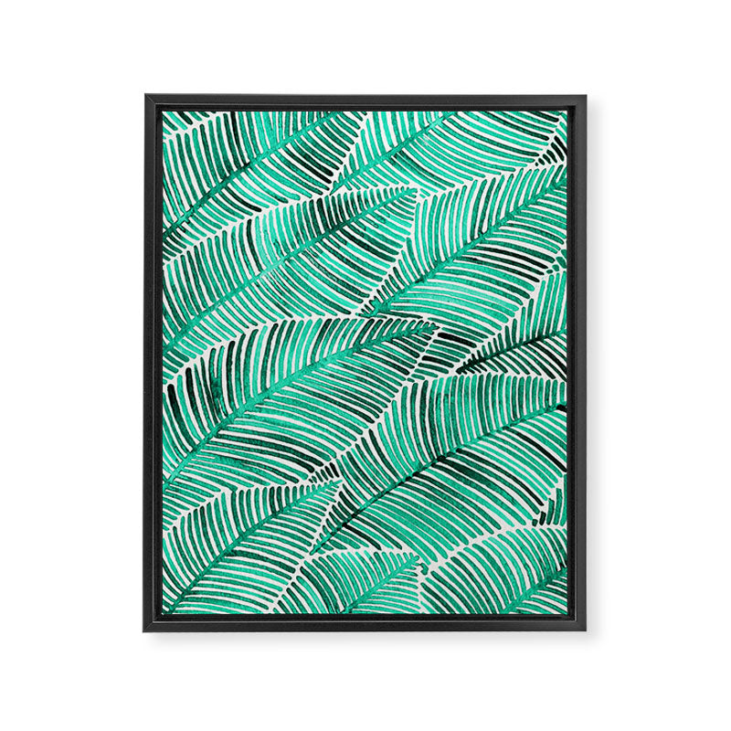 Tropical Turquoise Framed Canvas Print Gallery Image 8