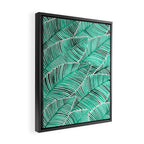 Tropical Turquoise Framed Canvas Print Gallery Image 2