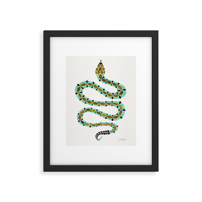 Turquoise Serpent Framed Art Print Gallery Image 1