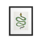 Turquoise Serpent Framed Art Print Gallery Image 5