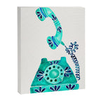 Vintage Rotary Phone - Turquoise Palette Canvas Print Gallery Image 8