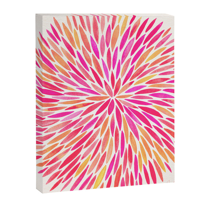 Watercolor Burst - Pink OmbrÃ© Canvas Print Gallery Image 1