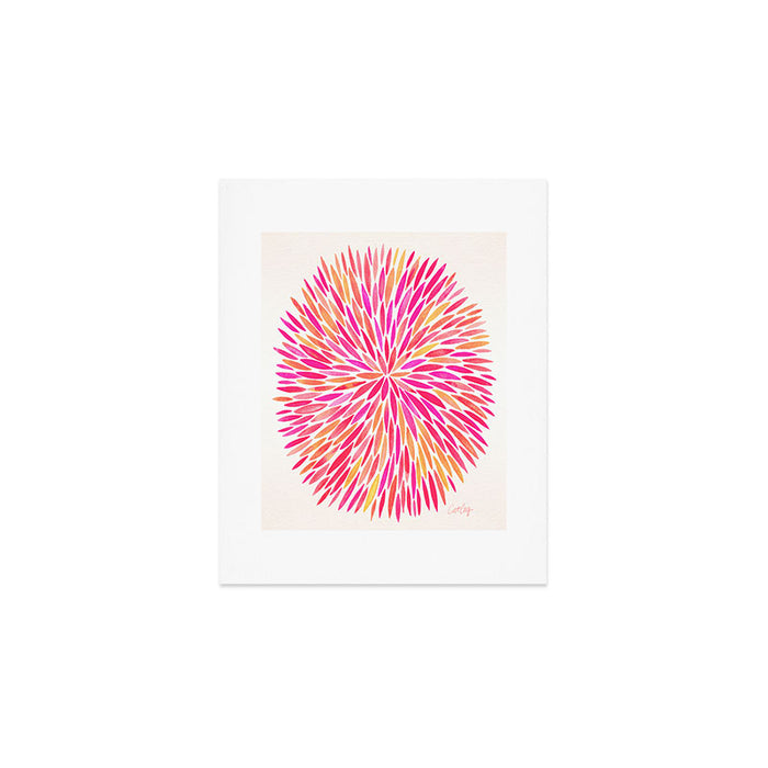 Watercolor Burst - Pink OmbrÃ© Art Print Gallery Image 1