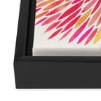 Watercolor Burst - Pink OmbrÃ© Framed Canvas Print Gallery Image 3