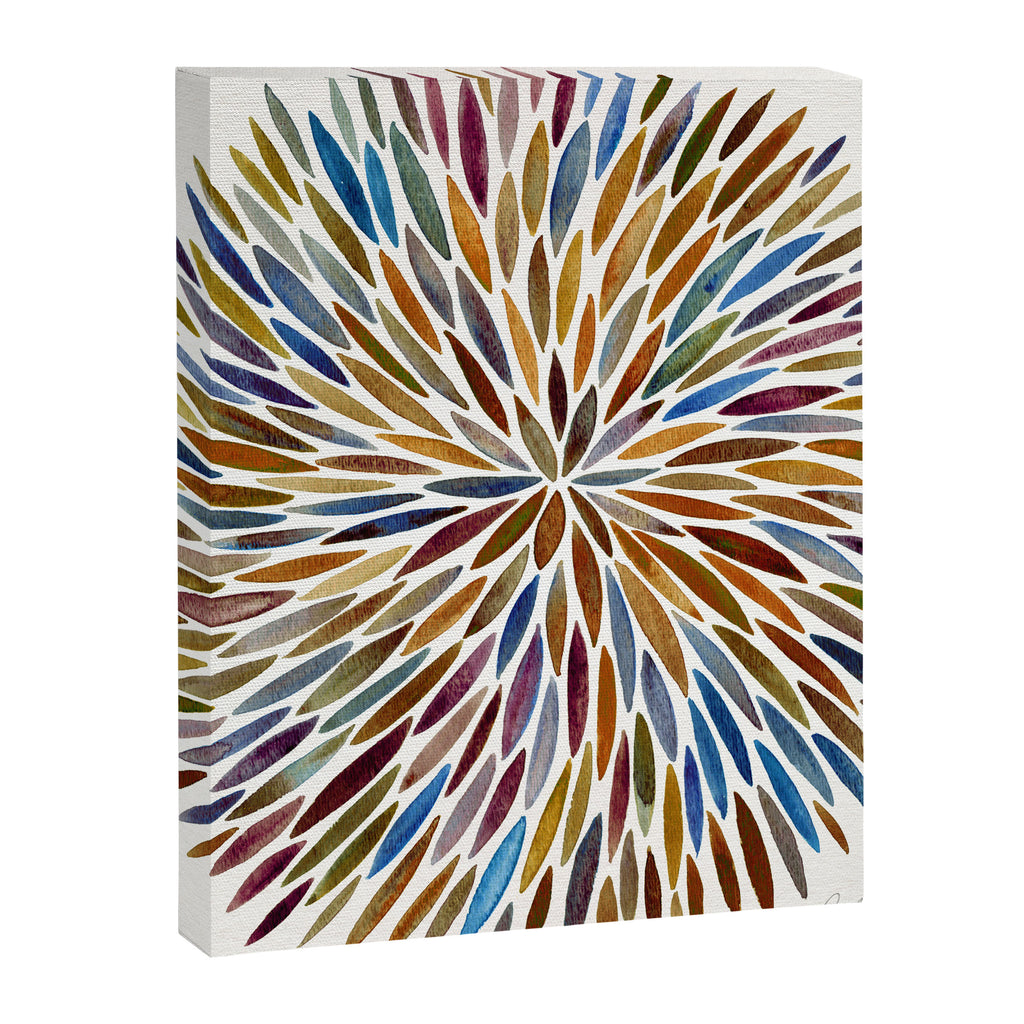 Watercolor Burst - Retro Palette Canvas Print Gallery Image 8