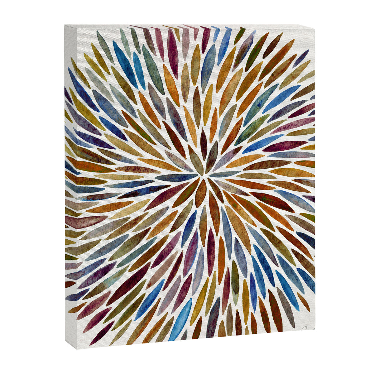 Watercolor Burst - Retro Palette Canvas Print Gallery Image 8