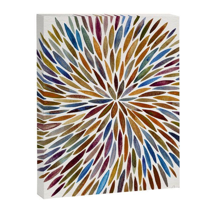 Watercolor Burst - Retro Palette Canvas Print Gallery Image 1