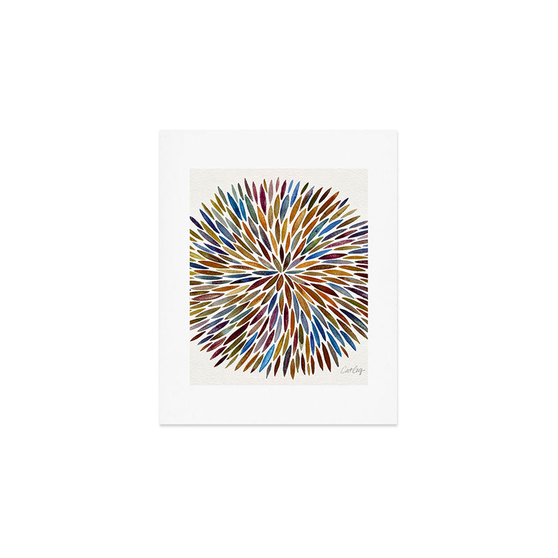 Watercolor Burst - Retro Palette Art Print Gallery Image 1