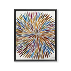 Watercolor Burst - Retro Palette Framed Canvas Print Gallery Image 8