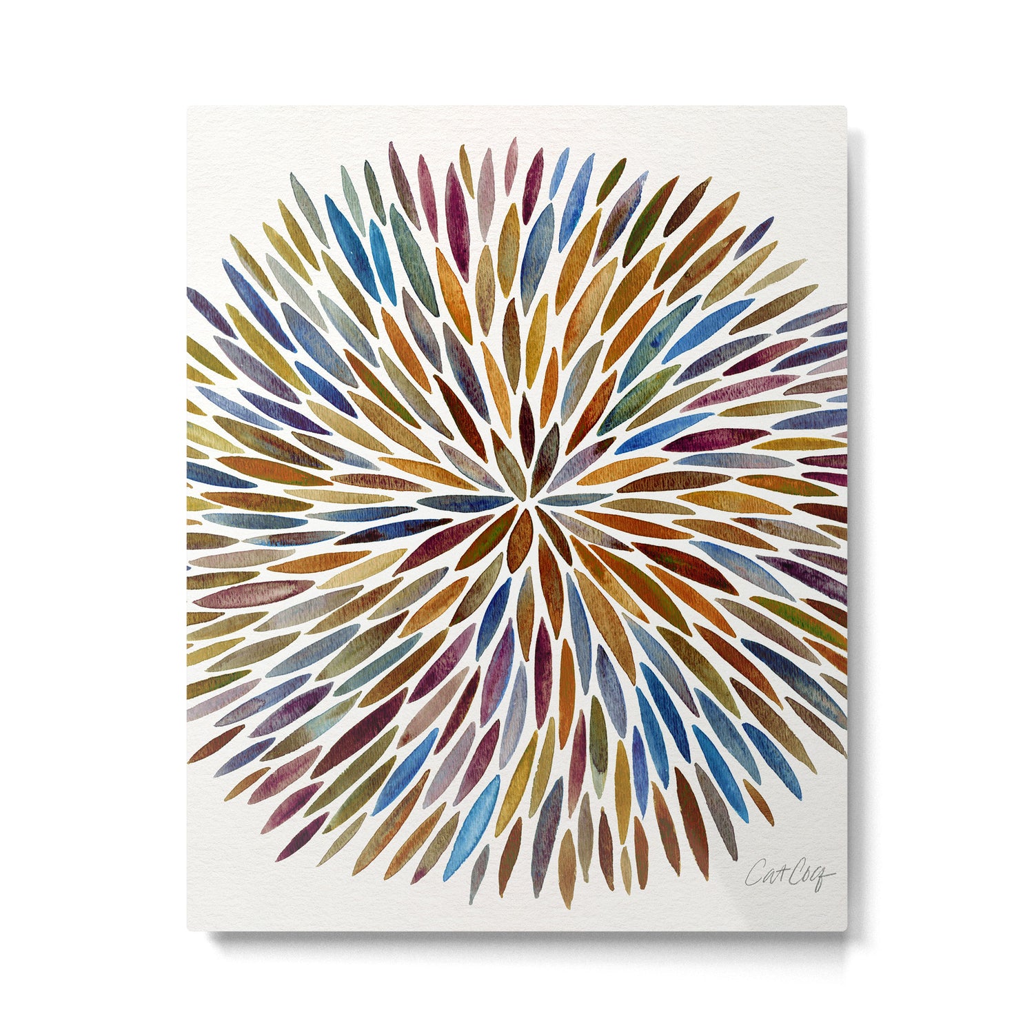 Watercolor Burst - Retro Palette Metal Print Gallery Image 6