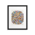 Watercolor Burst - Retro Palette Framed Art Print Gallery Image 4