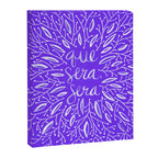 Whatever Will Be Will Be - Illustrated - White Ink on Lavender Canvas Print Gallery Image 8