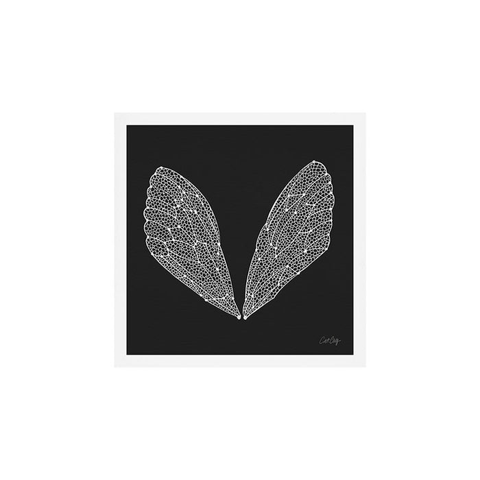 White Cicada Wings Art Print Gallery Image 1