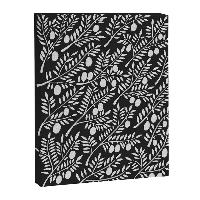 White Olive Branches Canvas Print Gallery Image 1